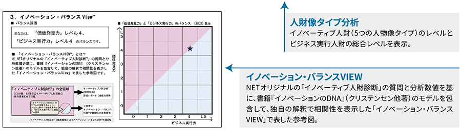 イノベーティブ人財診断　改訂新版　診断レポート　イノベーション・バランスVIEW